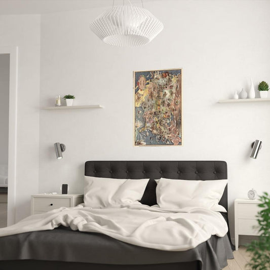 American History Pictorial Map Aaron Bohrod 1946 Print Poster - Art Unlimited