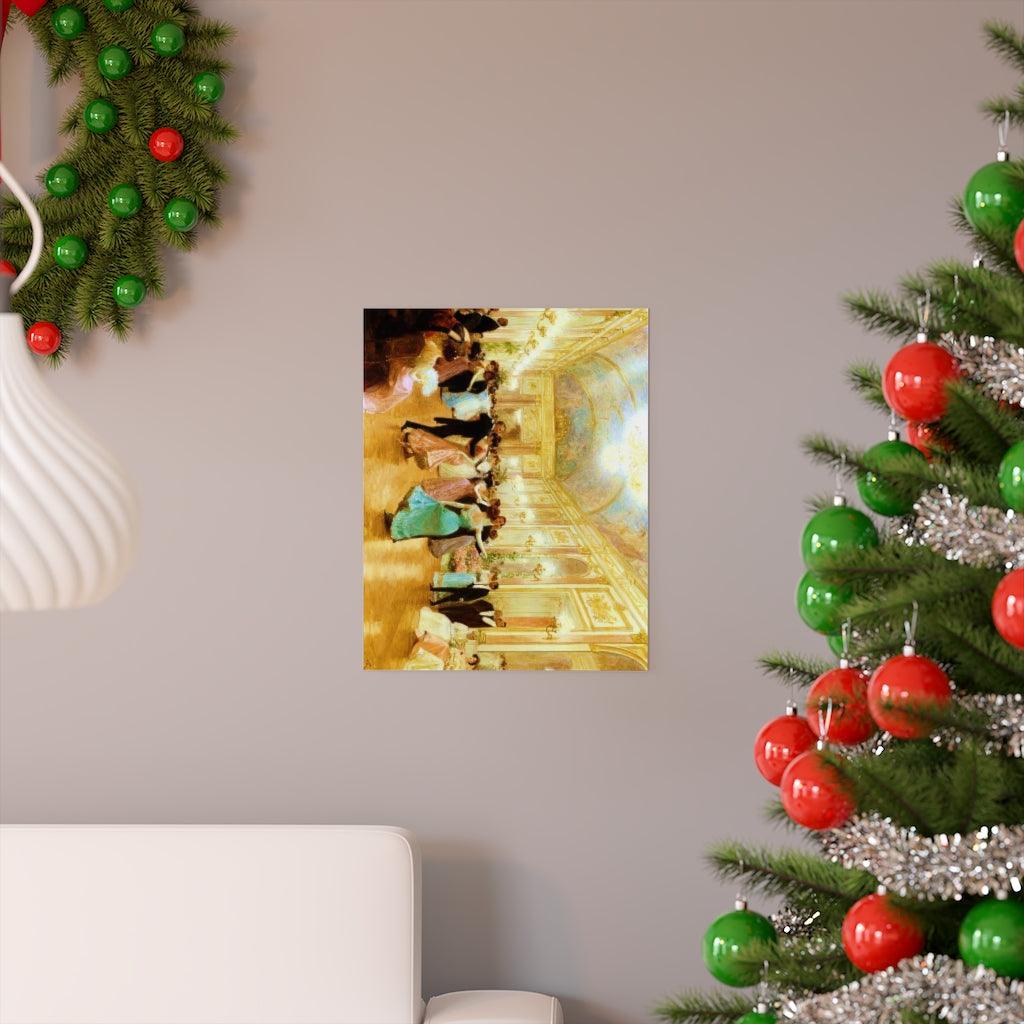 An Elegant Evening Ball Dance Ballroom Dancing Painting By Victor Gilbert Print Poster - Art Unlimited