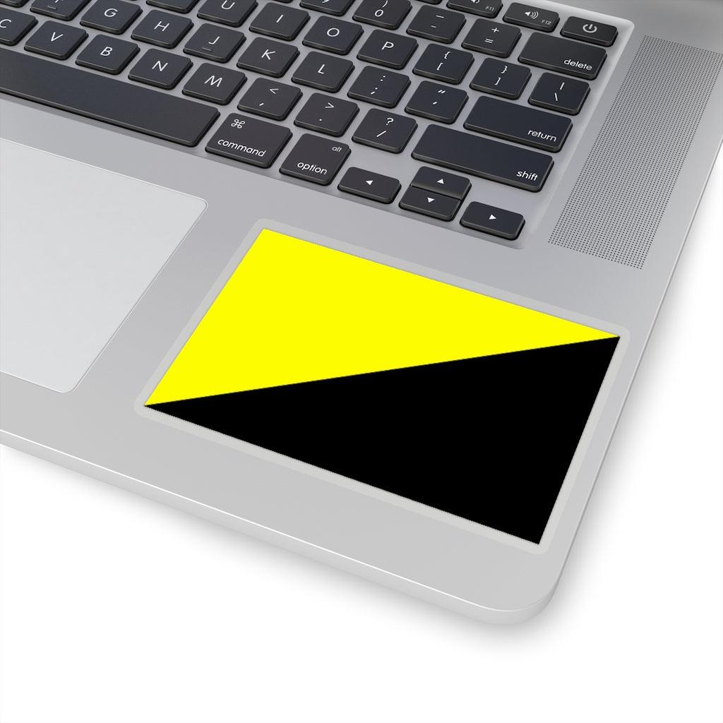 Anarcho Capitalist Ancap Voluntaryist Flag Sticker - Art Unlimited