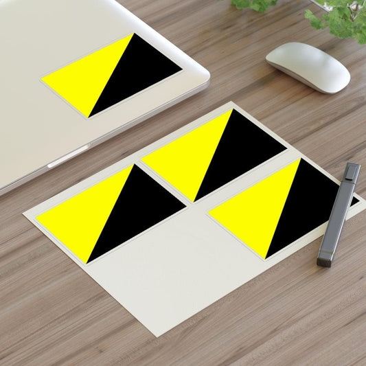 Anarcho Capitalist Ancap Voluntaryist Flag Sticker Sheet - Art Unlimited