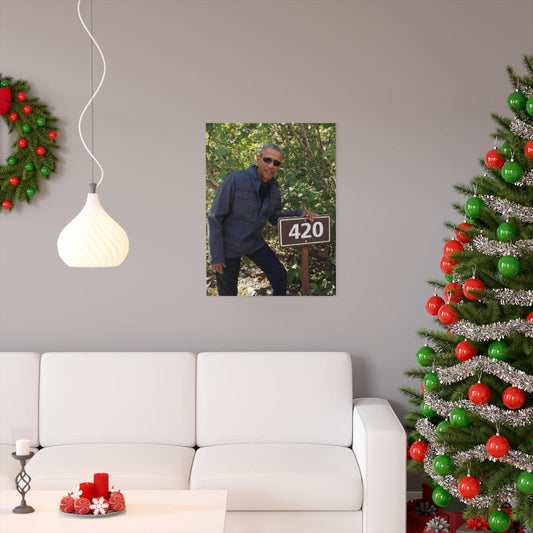 Barack Obama 420 Meme Print Poster - Art Unlimited
