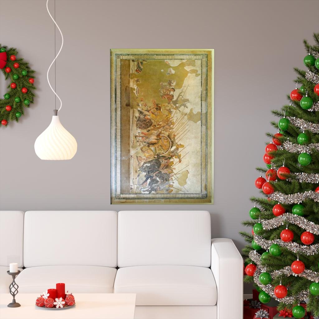 Battle Of Issus Alexander The Great Mosaic (Full Version) Print Poster - Art Unlimited