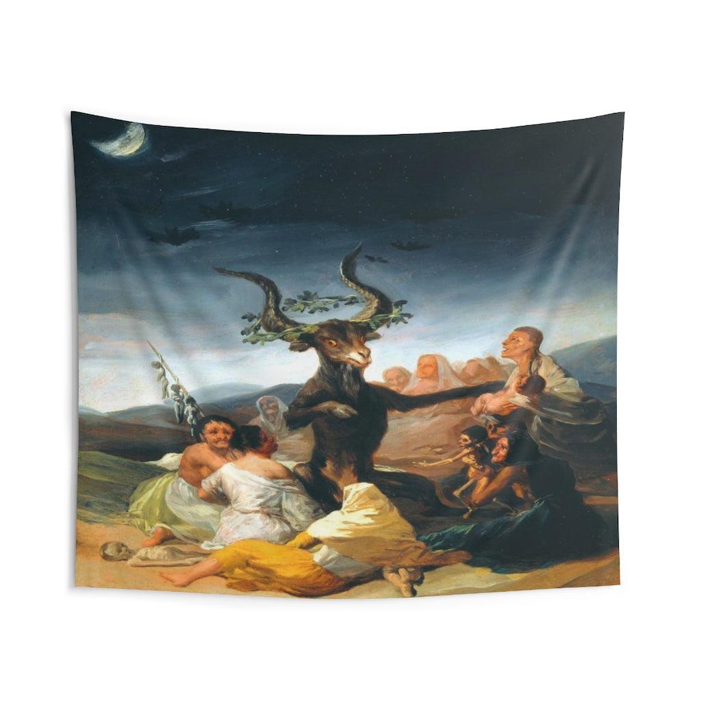 Witches Of Sabbath Francisco Goya Wall Tapestry - Art Unlimited