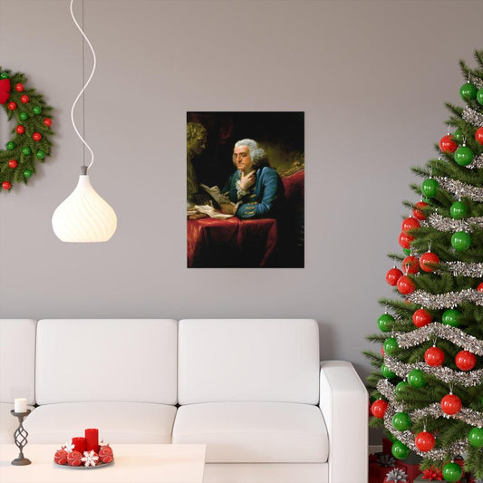 Benjamin Franklin Portrait By David Martin Print Poster - Art Unlimited