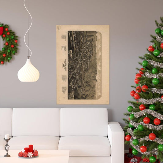 Birdseye View Map Of Golden Colorado 1882 Print Poster - Art Unlimited