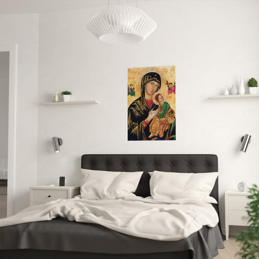 Our Lady Of Perpetual Help Virgin Mary Painting Print Poster - Art Unlimited