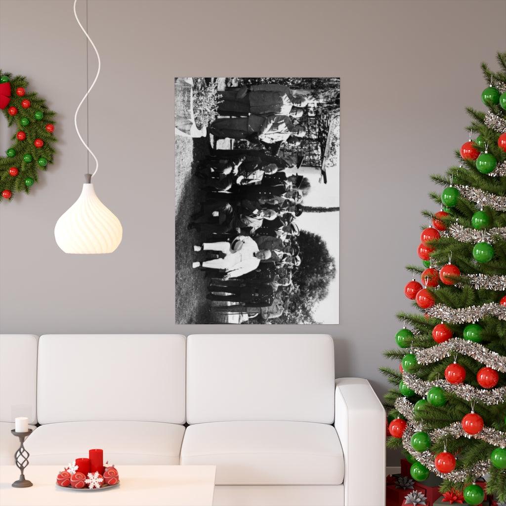 Cairo Conference 1943 Nallied At The Cairo Conference Egypt Front Row From Left Chiang Kai-Shek Franklin Delano Roosevelt Print Poster - Art Unlimited