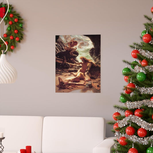 Cave Of The Storm Nymphs Edward Poynter Vintage Print Poster - Art Unlimited