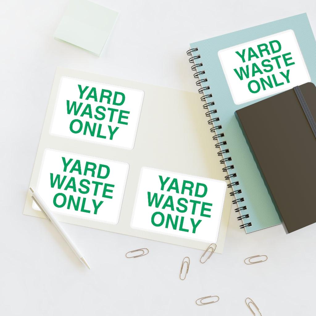 Yard Waste Only Sticker Sheet - Art Unlimited