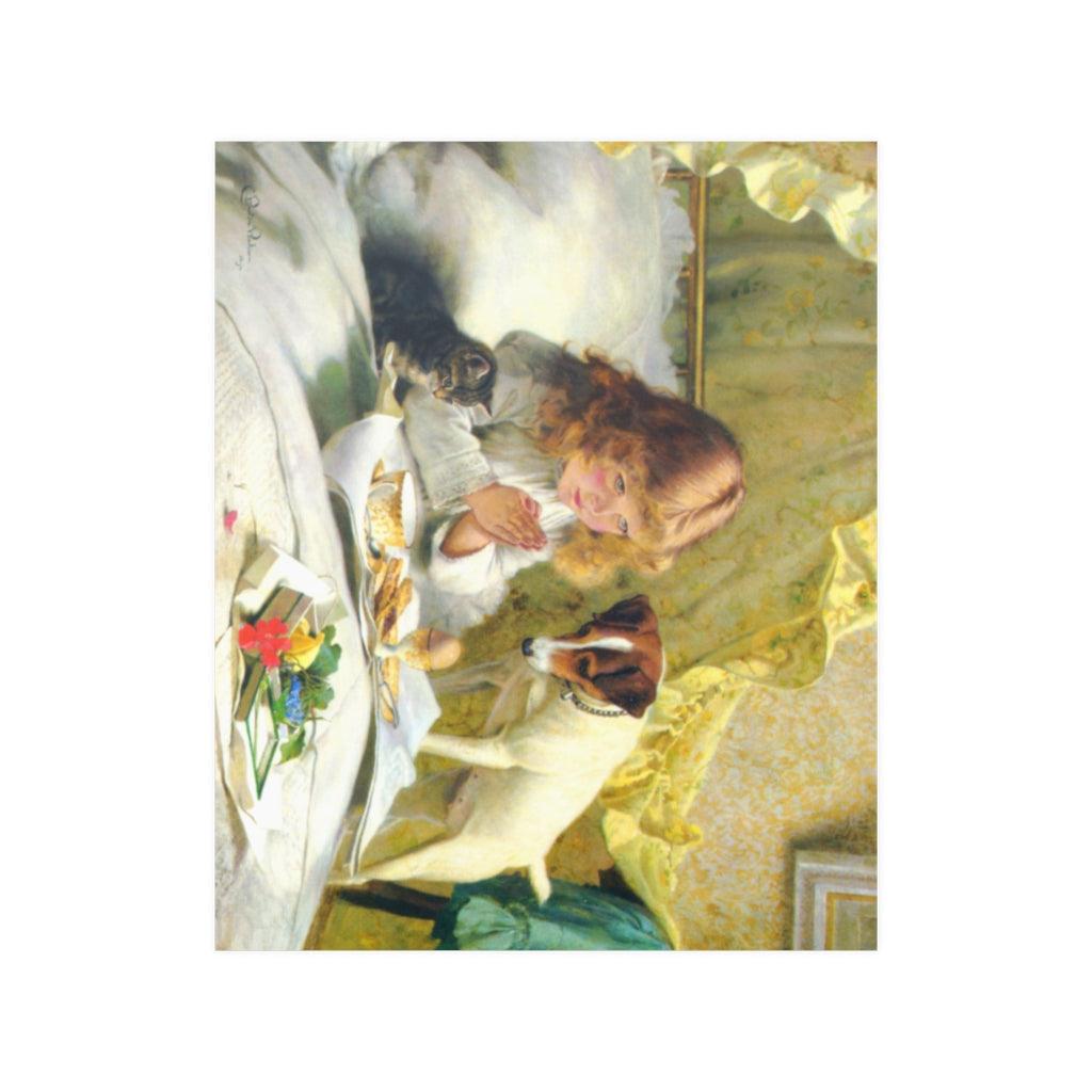 Charles Burton Barber - Suspense 1894 Print Poster - Art Unlimited