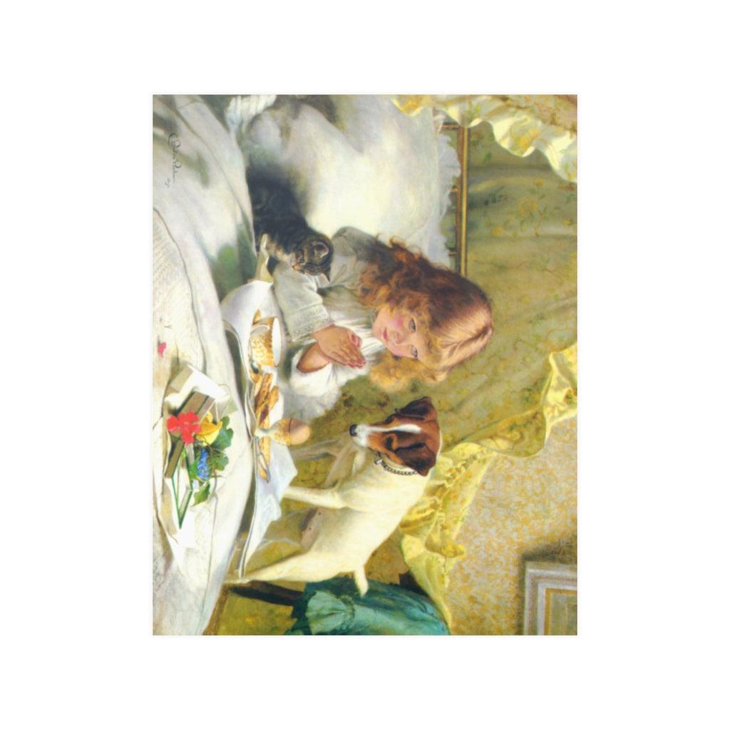 Charles Burton Barber - Suspense 1894 Print Poster - Art Unlimited