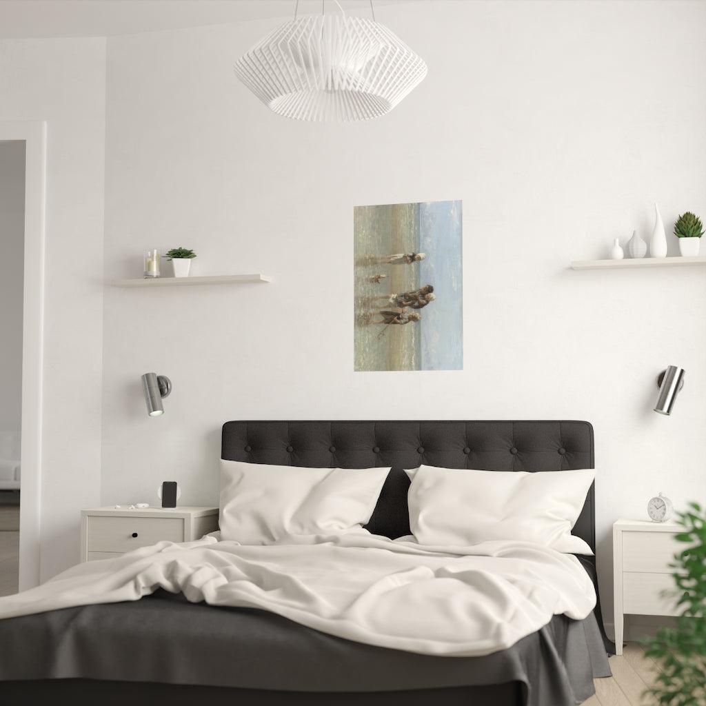 Children Of The Sea By Jozef Israels 1872 Print Poster - Art Unlimited