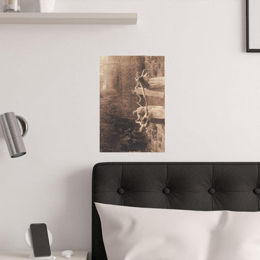 Circle Of Witches Vintage Women Dancing Print Poster - Art Unlimited