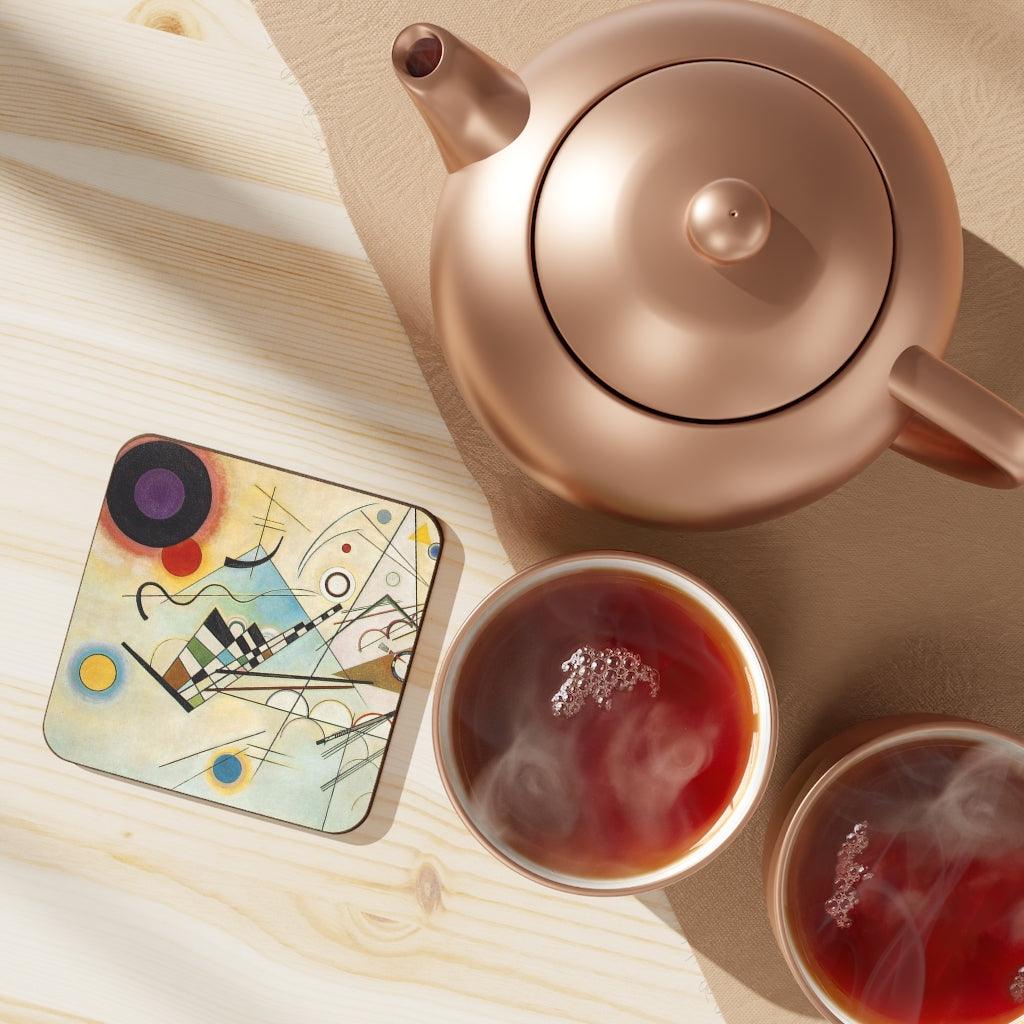 Composition VIII Wassily Kandinsky Hardboard Back Coaster - Art Unlimited