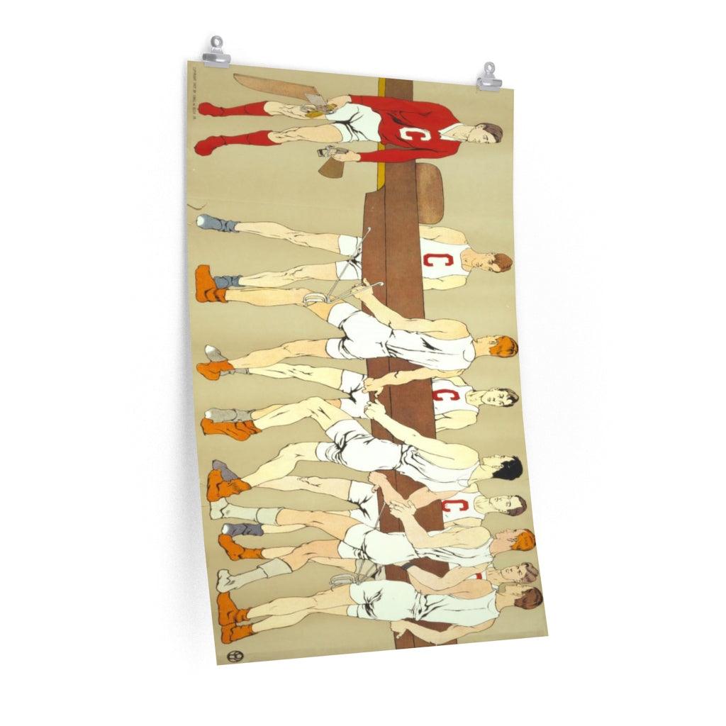 Cornell Crew Team Rowing Ivy League Print Poster - Art Unlimited
