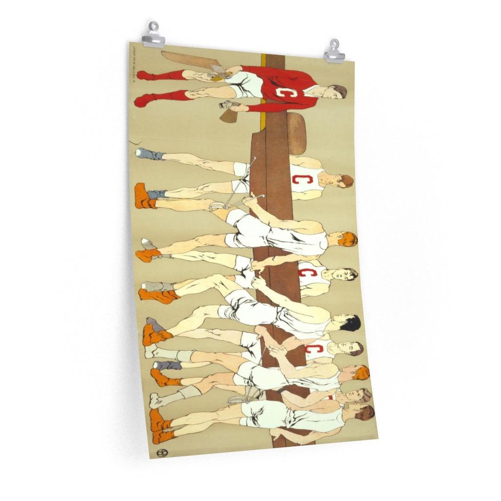 Cornell Crew Team Rowing Ivy League Print Poster - Art Unlimited