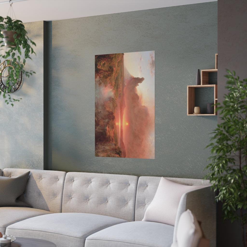 Cotopaxi - Frederic Edwin Church 1862 Volcano Landscape Print Poster - Art Unlimited