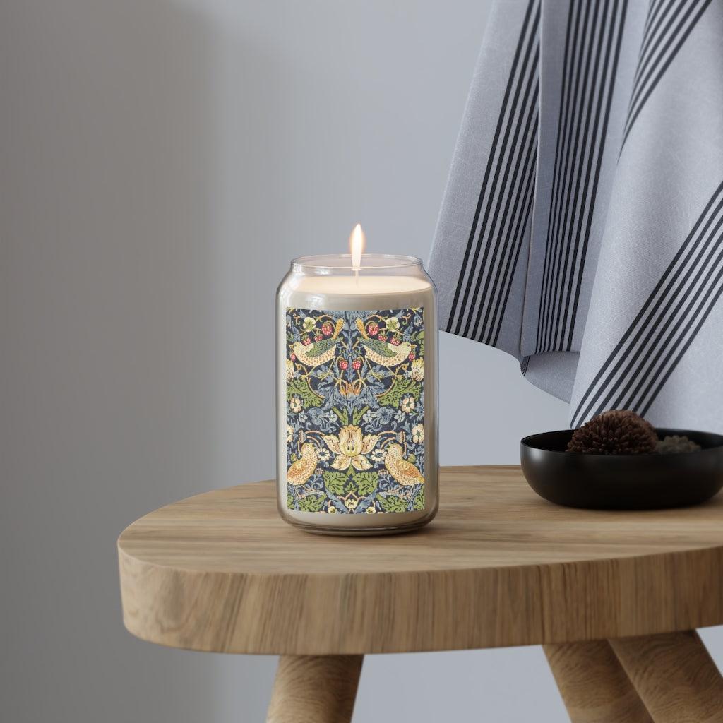 William Morris Strawberry Thief Candle - Art Unlimited