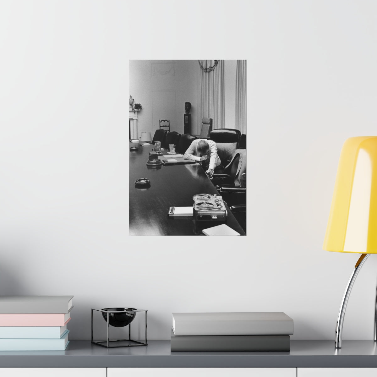 President Lyndon Johnson Troubled By Vietnam Print Poster