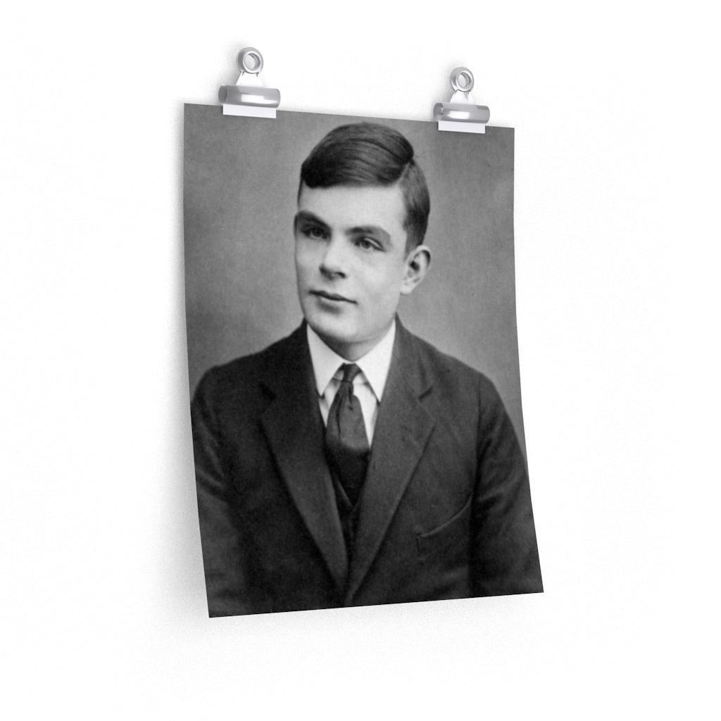 Alan Turing Portrait Print Poster - Art Unlimited