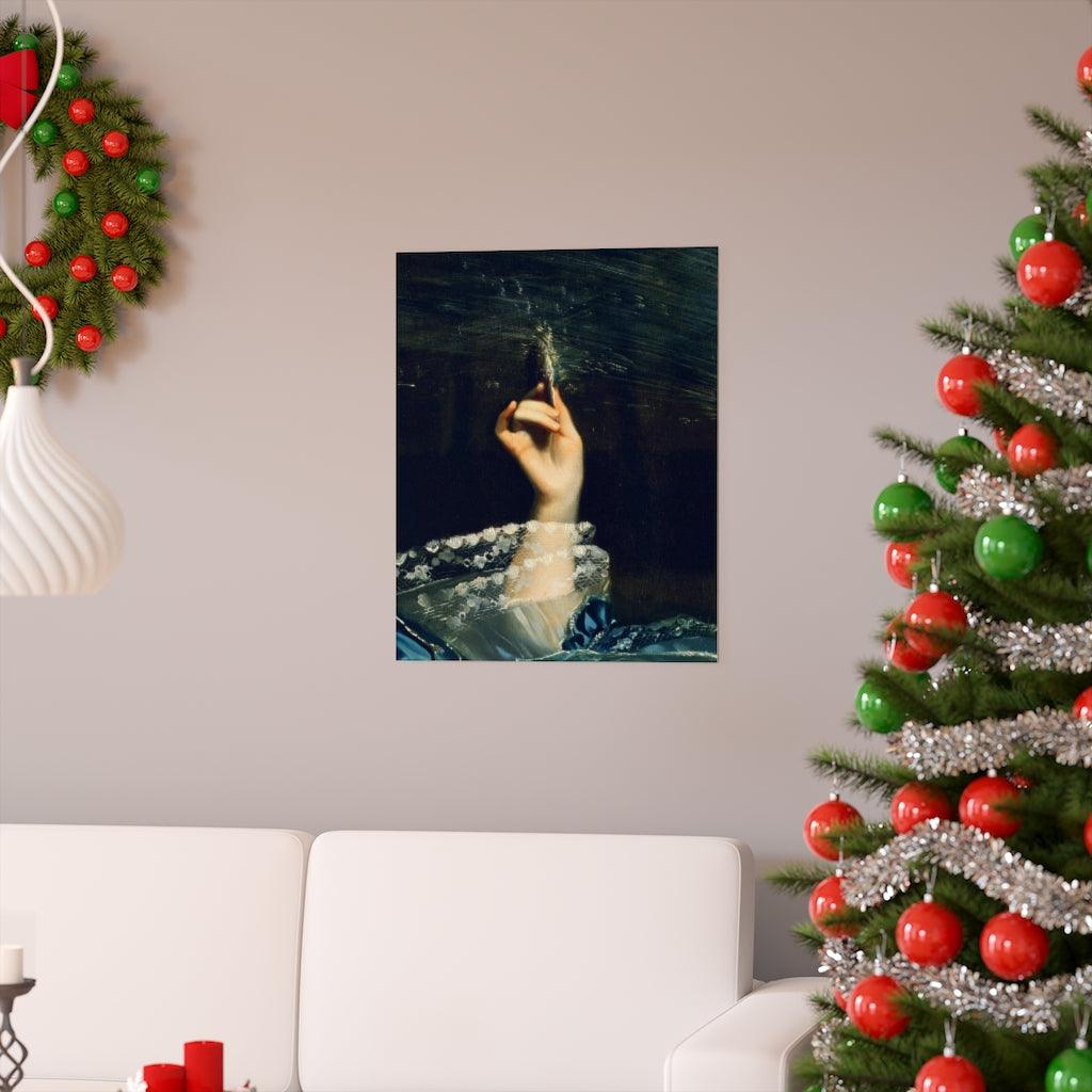 Dark Academia- Victorian Academia Decor Mysterious Painting Of A Hand Print Poster - Art Unlimited