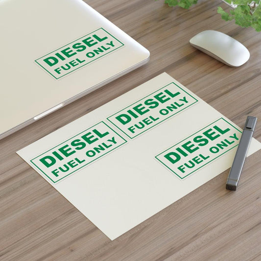 Diesel Fuel Only Sticker Sheet - Art Unlimited