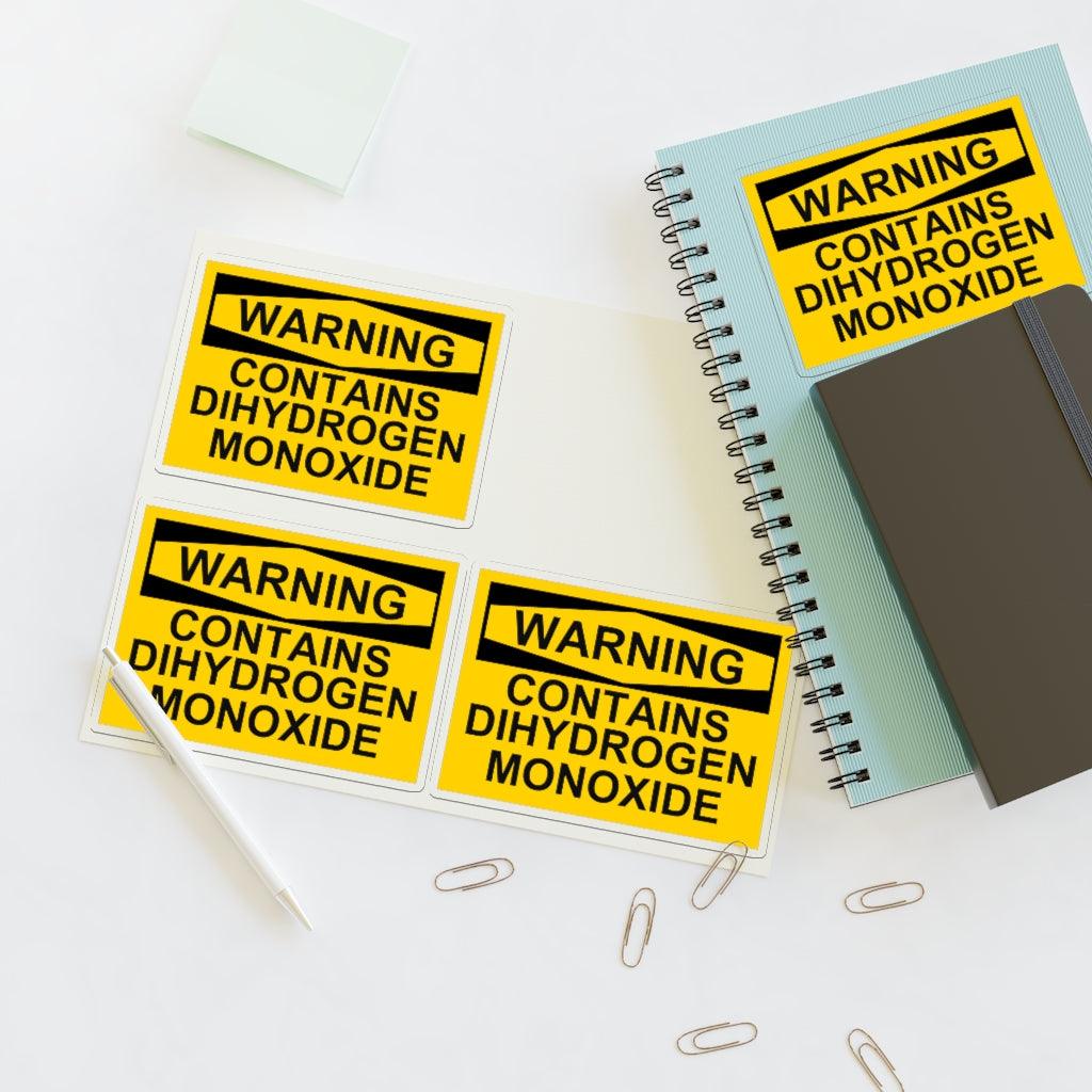 Dihydrogen Monoxide Sticker Sheet - Art Unlimited