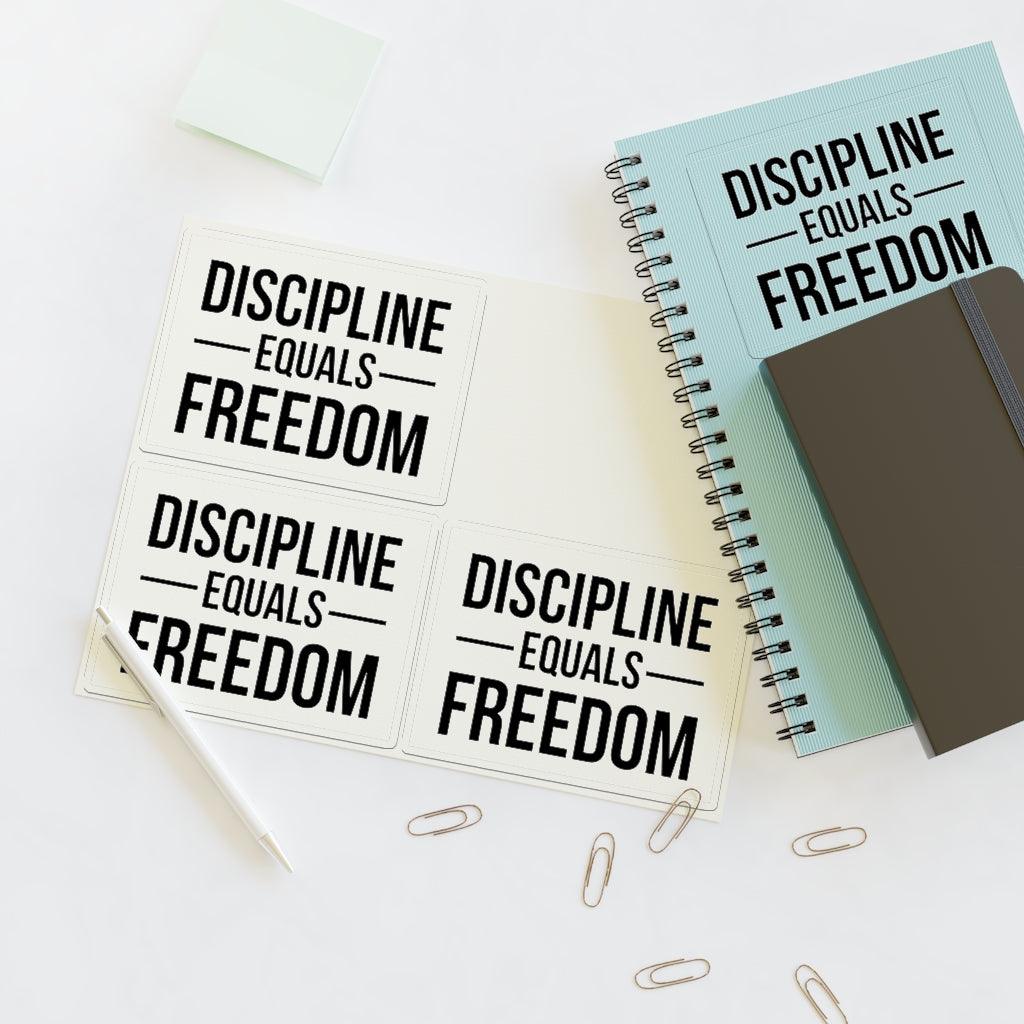 Discipline Equals Freedom Sticker Sheet - Art Unlimited