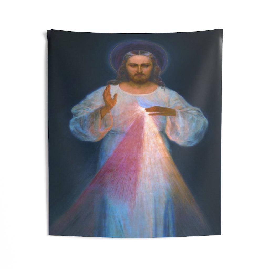 Divine Mercy Original By Kazimirowski Wall Tapestry - Art Unlimited