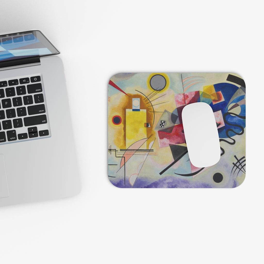 Yellow Red Blue By Wassily Kandinsky Mouse Pad - Art Unlimited