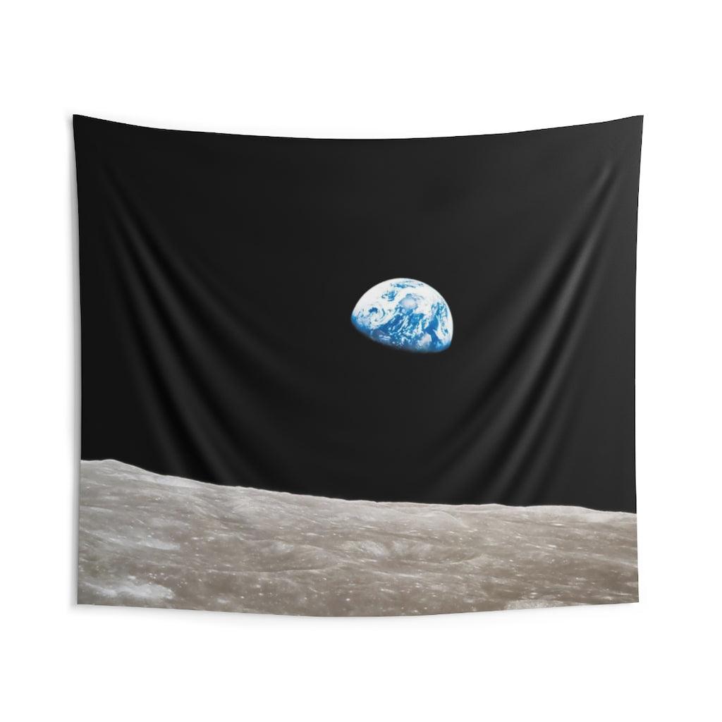 Earthrise Photograph Wall Tapestry - Art Unlimited