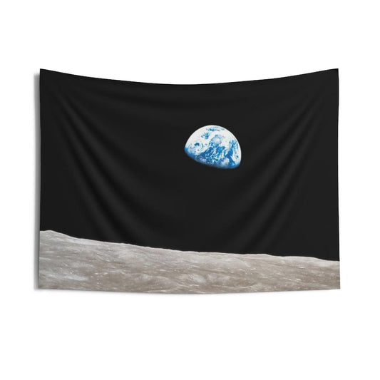 Earthrise Photograph Wall Tapestry - Art Unlimited