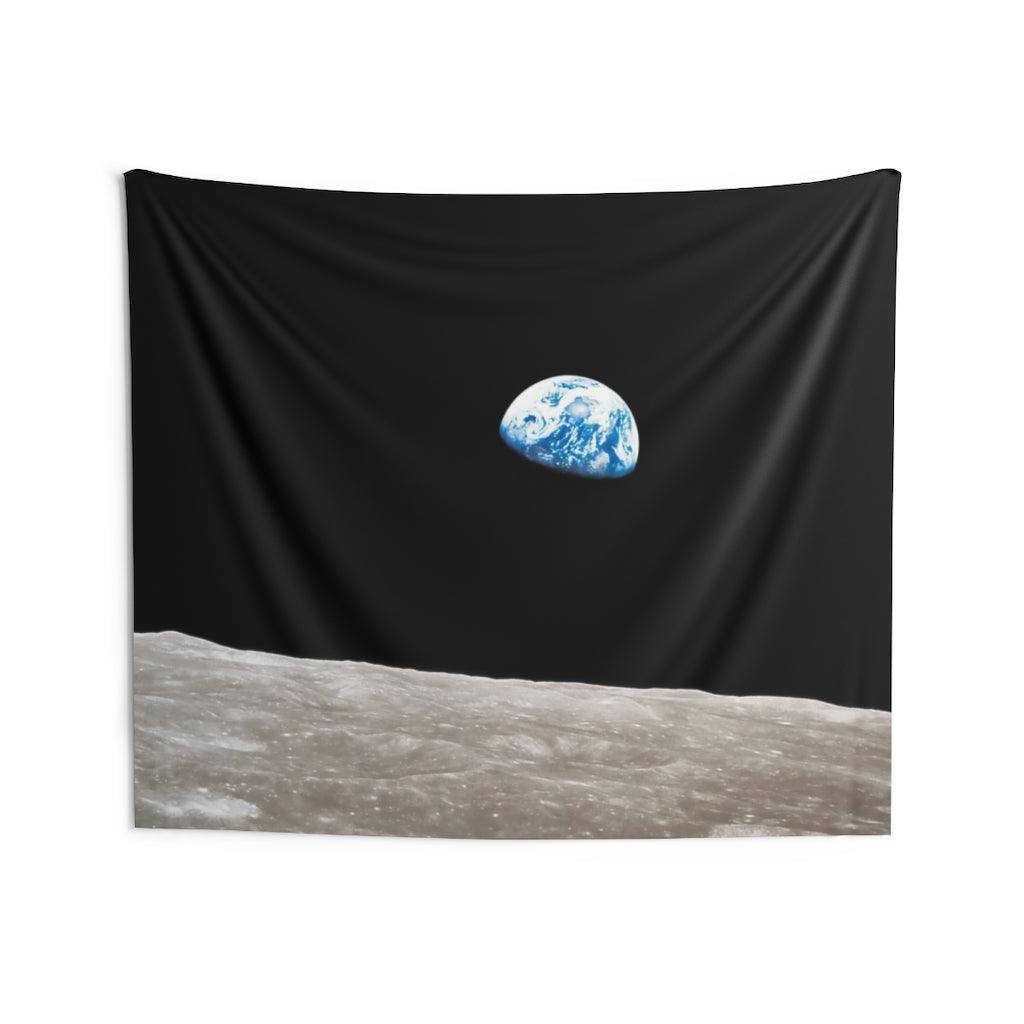 Earthrise Photograph Wall Tapestry - Art Unlimited