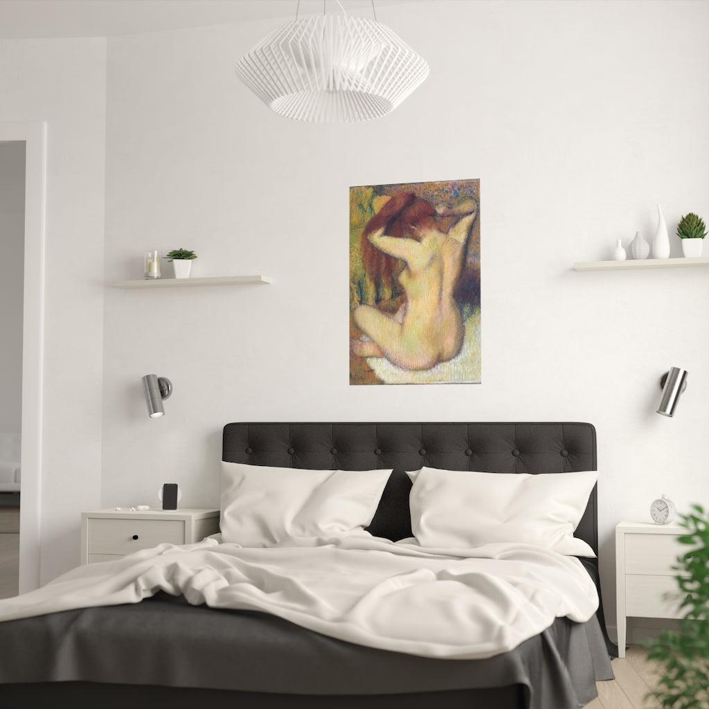 Edgar Degas Woman Combing Her Hair Print Poster - Art Unlimited