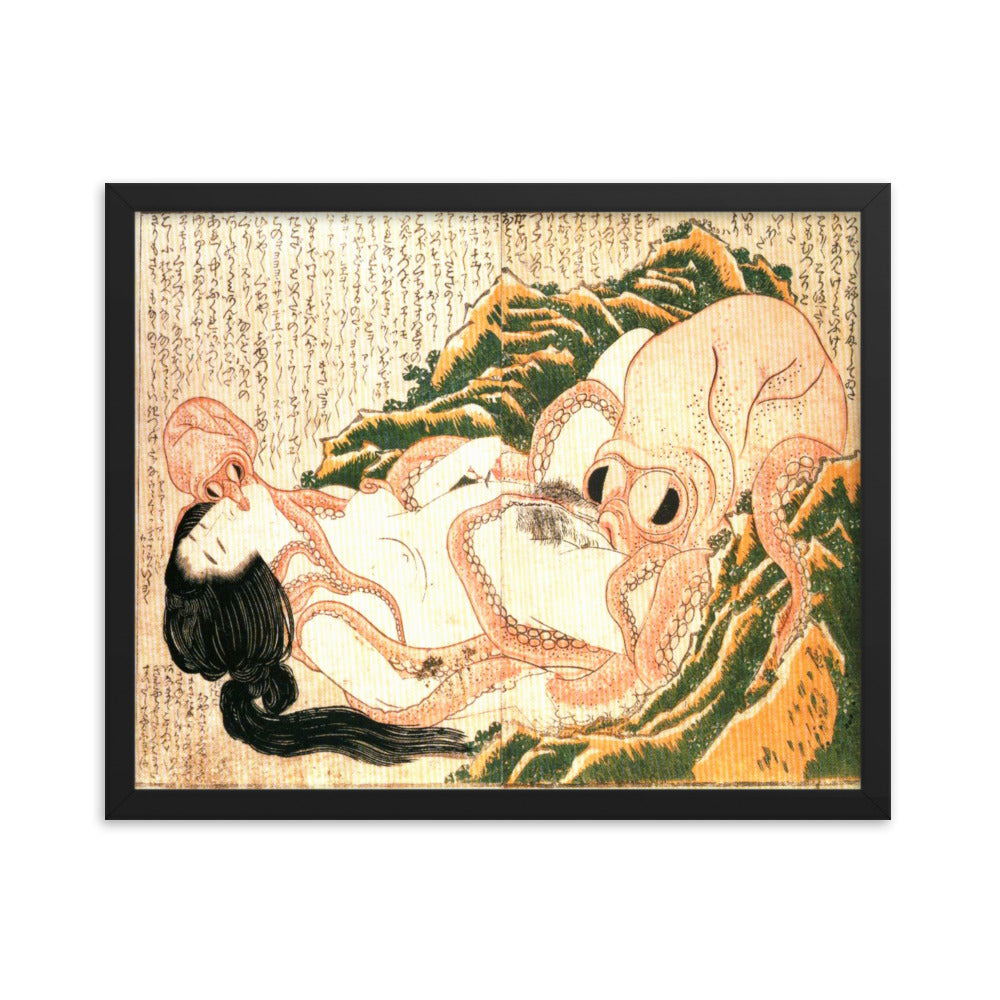 Katsushika Hokusai - Dream of the Fisherman’s Wife 1814 Print Poster