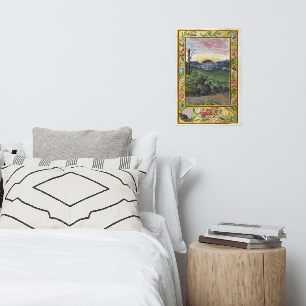 Splendor Solis Sun Solomon Trismosin Print Poster