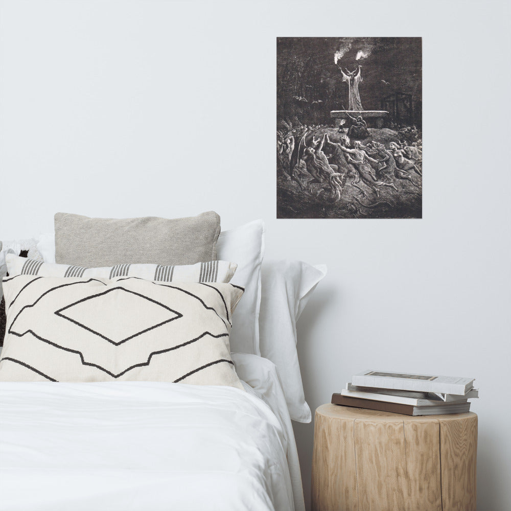 Witches Dancing At The Sabbath Print Poster