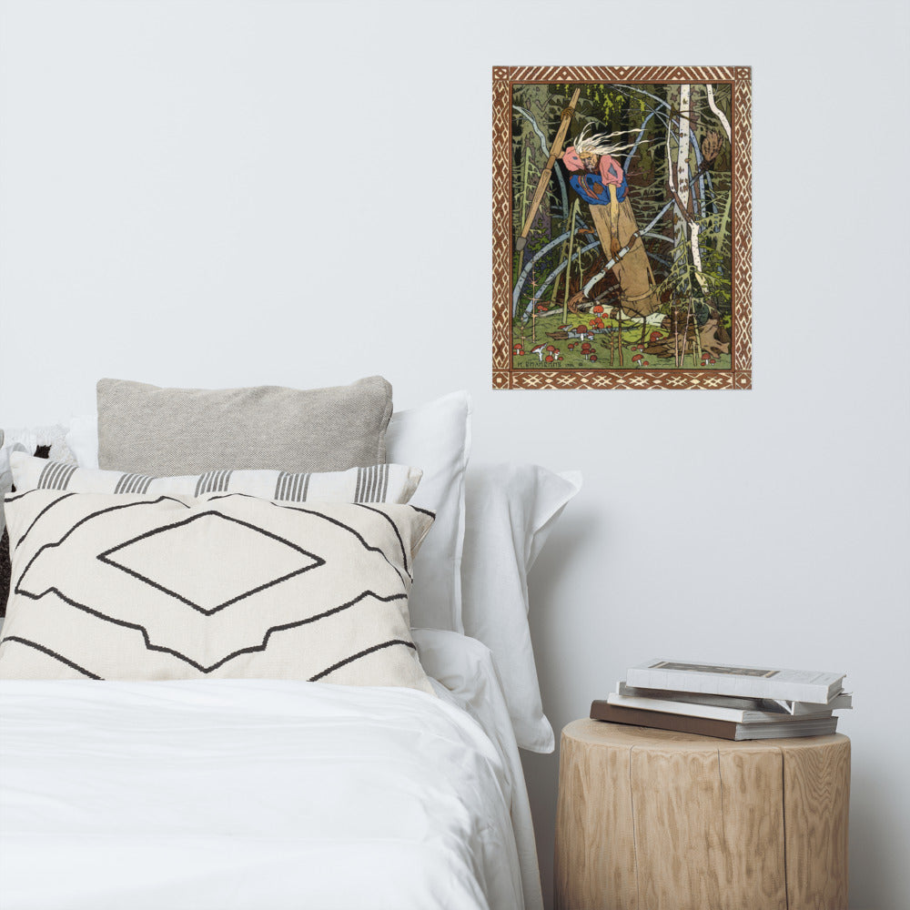 Baba Yaga Bibilib 1900 Print Poster