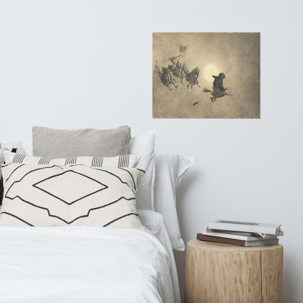 William Holbrook Beard The Witch's Ride 1870 Print Poster