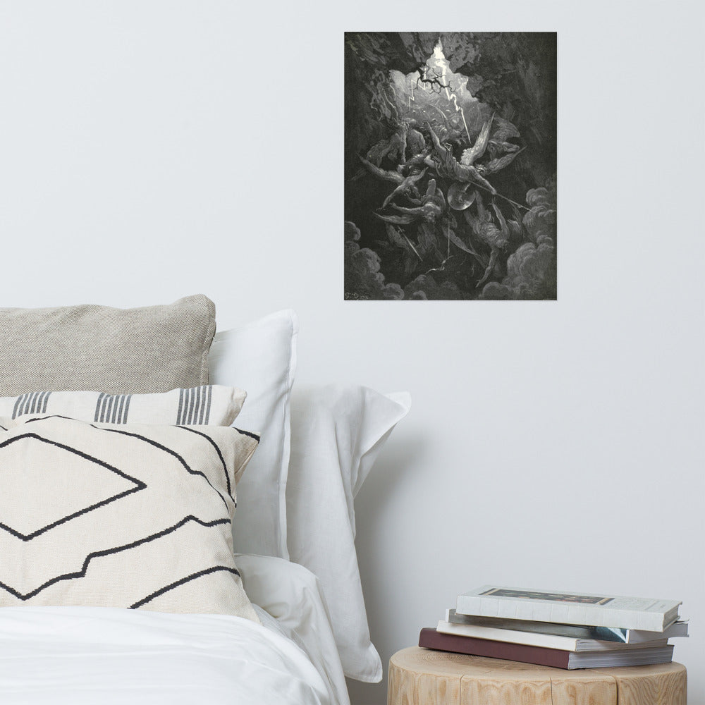 The Mouth of Hell Gustave Dore Print Wall Art Dante Wall 