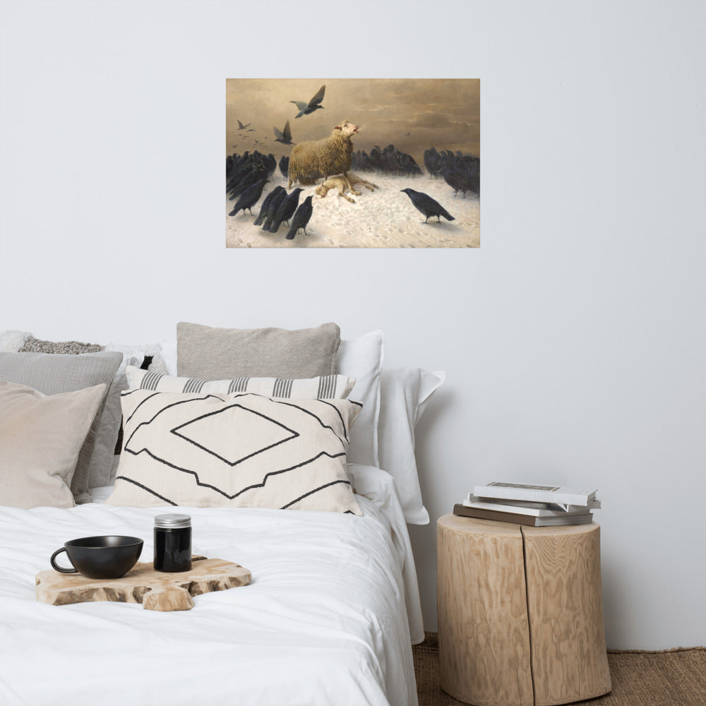 Anguish By August Friedrich Albrecht Schenck 1876 Print Poster