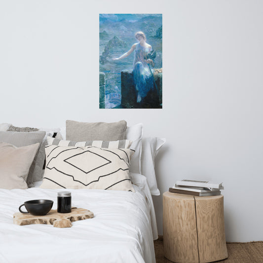 The Valkyrie's Vigil By Edward Robert Hughes Print Poster