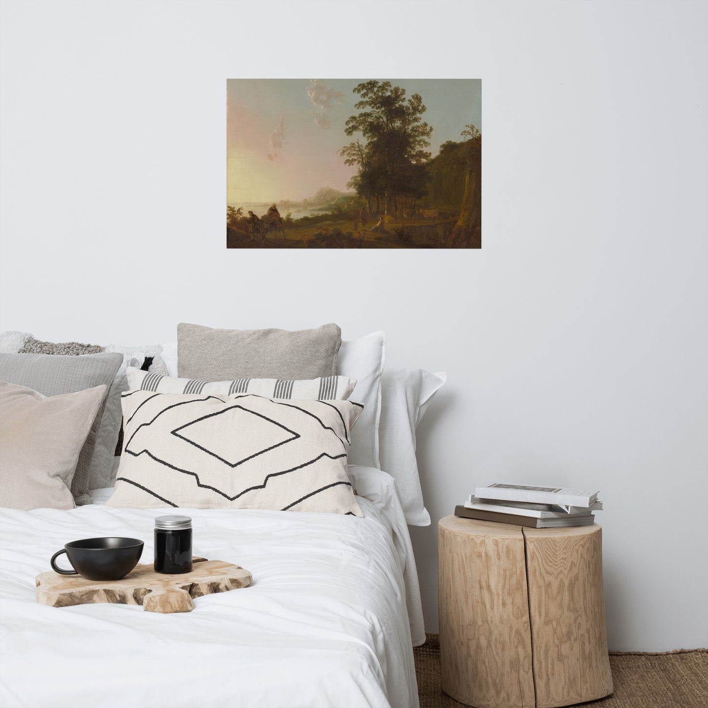 Aelbert Cuyp - Landscape With The Flight Into Egypt 1650 Print Poster