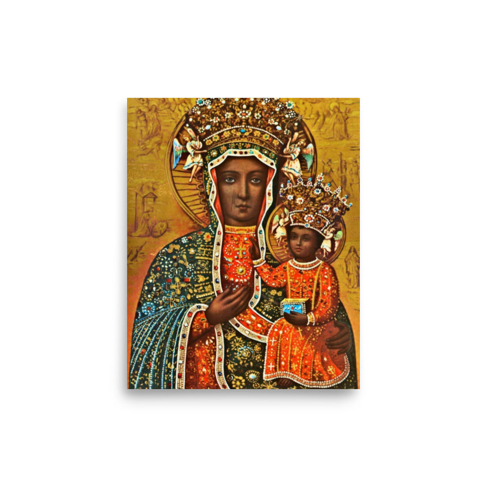 Our Lady Of Czestochowa Black Virgin Mary Madonna - Print Poster