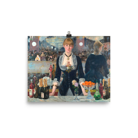 A Bar At The Folies Bergere - Edouard Manet Print Poster