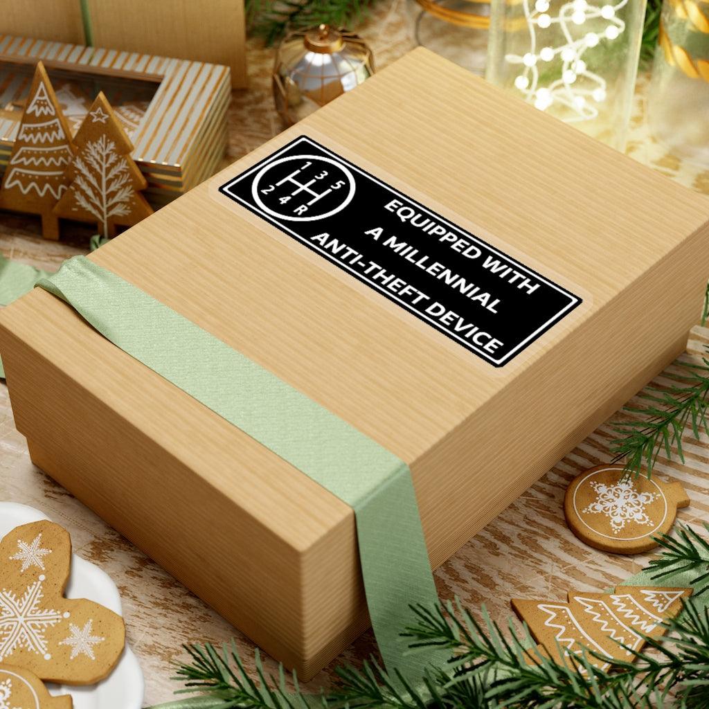 Equipped With A Millennial Anti-Theft Device Sticker - Art Unlimited