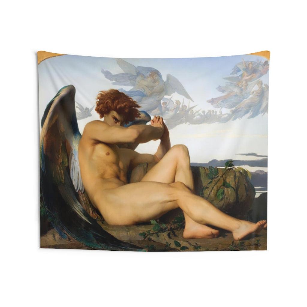 Fallen Angel By Alexandre Cabanel Wall Tapestry - Art Unlimited