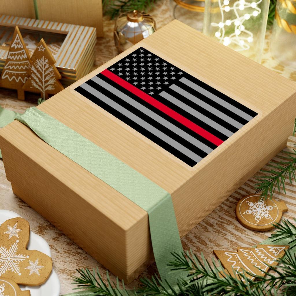 Fireman Thin Red Line USA Flag Sticker - Art Unlimited