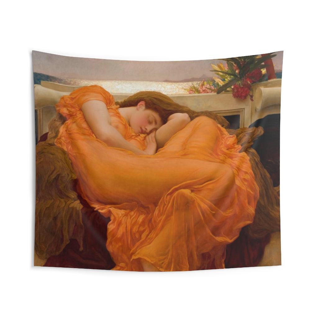 Flaming June By Frederic Leighton Wall Tapestry - Art Unlimited