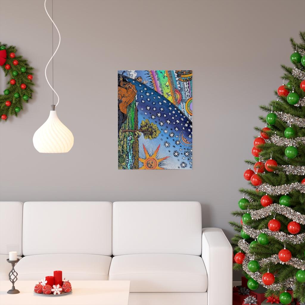 Flammarion Engraving 1888 Print Poster - Art Unlimited